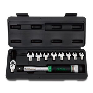 10PCS 3/8" DR. Head-Interchangeable Spanner Torque Wrench Set